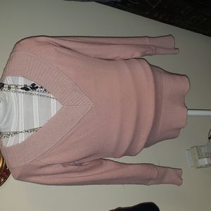 Suzy Shoer pink Angora mix sweater